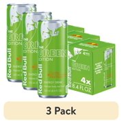 (3 pack) Red Bull Green Edition Energy Drink, Curuba Elderflower, 8.4 fl. oz., Pack of 4 Cans