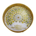 thumbnail image 2 of Bandejas de Ramadán, bandejas de postre Eid Mubarak, platos de metal, decoraciones de Ramadán, comida Ronda áurea, 2 of 9