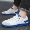 thumbnail image 5 of Men's Canvas Casual Sneakers, Low-Top Lace-Up Comfortable Shoes with Suede Toe Cap, Lightweight Footwear for Everyday Wear, Walking, and Casual Activities, 5 of 10