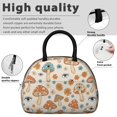 thumbnail image 4 of Mushroom and Eye Cream Pattern Insulated Lunch Bag,Leakproof Large Capacity Lunch Box for Work,Picnic or Travel,11.4 X 6.7 X 8.3 Inches, 4 of 6