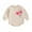 Apricot, variant on Musuos Baby Girls Rompers 3 6 12 18M Heart Embroidered Long Sleeve Crew Neck Toddler Bodysuits Valentine's Day Clothes