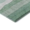 thumbnail image 3 of Addison Rugs Mayfield Premium Machine Washable Transitional Stripes Teal Round Rug, 8' X 8' Machine Washable Transitional Stripes Teal Oversized Sherpa Throw Blanket, 3 of 6