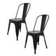 thumbnail image 1 of Set De 2 Silla Tolix Metalicas Restaurante Comedor Exterior negro Big Room KT9908, 1 of 7