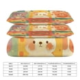 thumbnail image 2 of 3 Pcs Soft Bedding Set, Includes 1 Duvet Cover with Zipper And 2 Pillow,Shams Cartoon Cute Bear Full(79"×90"), 2 of 8