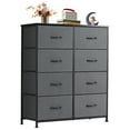 thumbnail image 1 of EDX Commode à 8 Tiroirs pour Chambre, Tour d'Organisation de Rangement en Tissu, Armoire, Gris, 1 of 8