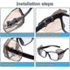 thumbnail image 4 of 8 Pairs Safety Eye Glasses Side Protection Slip Clear Flexible Slip Shield Fgao, 4 of 4