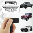 thumbnail image 4 of 2 Pack Black Bumper Tow Hook Covers for Jeep Wrangler JK JL Gladiator JT 07-23, 4 of 4