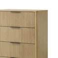 thumbnail image 3 of Noe Celia 51 Inch Tall Dresser Chest, 4 Drawer, Black Handles, Rubberwood, 3 of 6