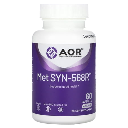 Advanced Orthomolecular Research AOR Met SYN-568R, 60 Capsules