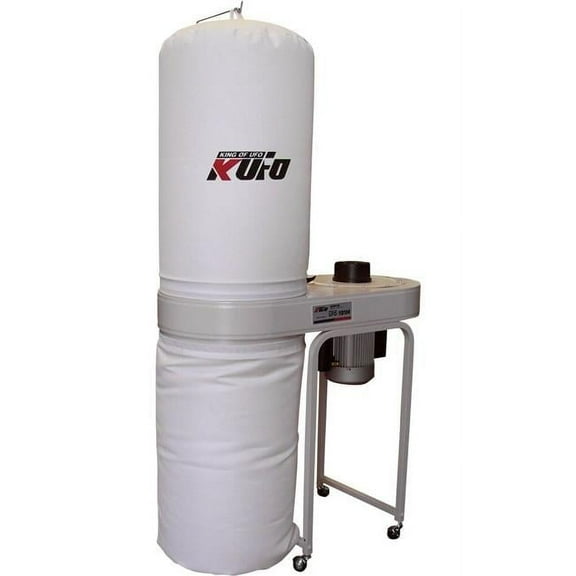 Kufo Seco UFO-101H3 2 HP 1550 CFM 3 Phase 220-440V Vertical Bag Dust Collector