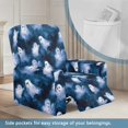thumbnail image 3 of Jiueut Ghost Print Recliner Chair Slipcover Halloween Decoration Polyester Fabric Reclining Chair Covers Anti Slip Sofa Slipcover for Fabric and Leather Chairs, 3 of 7