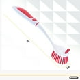 thumbnail image 2 of Dish Washing Scrubber Vegetable Brush - Blue / White 2 Sided Bristles - Long Handle With Rubber Grip Non Scratch Kitchen and Bath Cleaning By Superio, 2 of 7