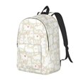 thumbnail image 1 of Disketp White Rabbit Mochila de Lona Estampada, Mochila Escolar de Viaje Ligera para Estudiantes y Portátil-Small, 1 of 5