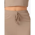 thumbnail image 5 of DARING DIVA Women's Short Sleeve Crop Top and Pants Pajama Set S Camel, 5 of 5