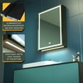 thumbnail image 4 of KWW 20 x 28 inch Anti-fog Single Door LED Bathroom Medicine Cabinet, 4 of 7