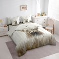 thumbnail image 3 of Castle Fairy Highland Bull Twin Bedding Sets,Western Animal Bedding Comforter Set, 3 of 8