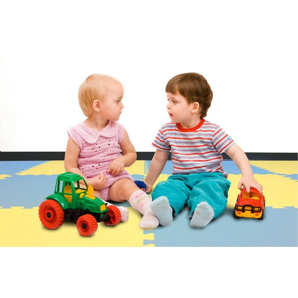 IncStores Designer Reversible Interlocking Kids Playroom Soft Foam