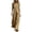 Khaki, variant on Womens Jumpsuit Casual Western Style Sleeveless Front Button Closure Everyday Piece Rompers for Women Black XXL