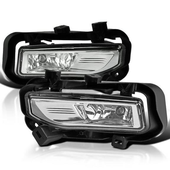 Spec-D Tuning Chrome Fog Lights   H8 Bulbs   Switch Compatible with 2018-2019 Nissan Kicks, L R Pair Assembly