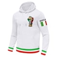 thumbnail image 4 of Valora Men Sweatshirt Men's Hoodies Sweatshirts Casual Fashion Sweater with Comfortable Fit for Daily Wear Stylish Italian Print Letter Hoodie Autumn Winter Menswear White 2XL, 4 of 4