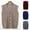 Khaki, variant on Nmnitkp Mens Sweater Vest V-Neck Sleeveless Cardigan Loose Button up Knitted Fall Winter Heavy Knitwear Khaki,L