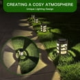 thumbnail image 6 of 4 Pack Solar Pathway Lights, Round Pillar LED Yard Lights, Waterproof Outdoor Landscape Lighting for Garden & Walkway, 6 of 7
