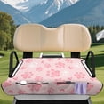 thumbnail image 3 of Uourmeti Pink Paw Print Pattern Golf Cart Seat Covers with 4 Front Pockets, Fit for Summer Sports Suitable for Club Car 2 Passenger, 3 of 8