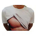 thumbnail image 3 of Camiseta Estampado 3d Músculos Para Hombres, 3 of 4