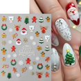 thumbnail image 4 of Pegatinas navideñas para uñas Quezadyl, 6 unidades, autoadhesivas en 3D, 4 of 9