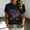 15-Black, variant on USA 250th Anniversary Shirt For Women Round Neck 3/4 Sleeve Graphic Tee Casual Daily Wear Top