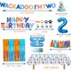 thumbnail image 2 of Set de decoración de cumpleaños Blue Dog para fiesta de segundo cumpleaños para niño, 2 of 5