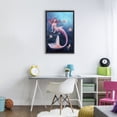 thumbnail image 2 of Aurelia Mermaid & Fish Black Framed Floater Canvas Wall Art, design by Rachel Anderson, 2 of 10