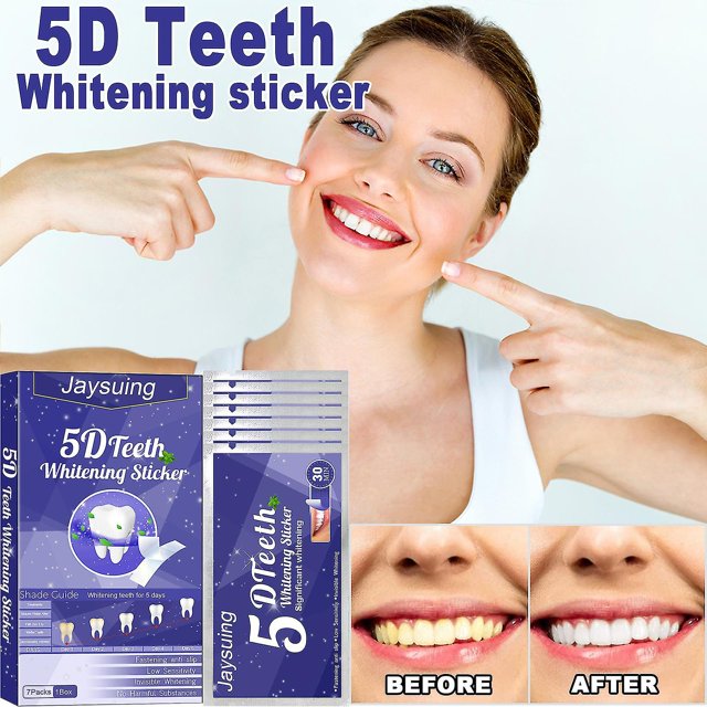 Jaysuing 3d brillante blanco diente pegatina amarillo eliminación de manchas deslumbrante blanco belleza pegatina sin ácido diente Gel molde de dientes cuidado bucal Kuyhfg Bienvenido a Kuyhfg