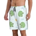 thumbnail image 2 of KLL Kawaii Frogs Men's Casual Summer Beach Shorts Hawaiian Shorts with Pockets-3X-Large, 2 of 5