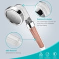 thumbnail image 5 of Shower Head, Anti Limescale Shower Head Water Saving Filtering with 3 Packs Mineral Balls Replaceable, 5 of 5