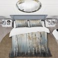 thumbnail image 2 of Designart "Dense Birch Tree Forest V" Tree Bedding Covert Set - Country Grey Landscapes Bed Set With 2 Shams, 2 of 6