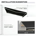 thumbnail image 6 of Outsunny 12' x 10' Electric Retractable Awning, Sun Shade Shelter with Remote Controller and Crank Handle for Deck, Balcony, Yard, Black, 6 of 10