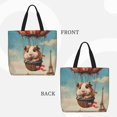 thumbnail image 2 of Easygdp Hot Air Balloon Guinea Pig Bolsa Tote para Mujer, Bolso de Hombro para Trabajo, Playa, Viajes, Compras y Supermercado, 2 of 7