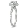 thumbnail image 2 of SZUL Women's AGS Certified 1 Carat TW Diamond Halo Engagement Ring in 14K White Gold (J-K Color, I2-I3 Clarity), 2 of 6