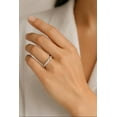 thumbnail image 2 of Vintage Marquise Round Full Eternity White Moissanite Wedding Band, 10K Rose Gold Plated, 2 of 4