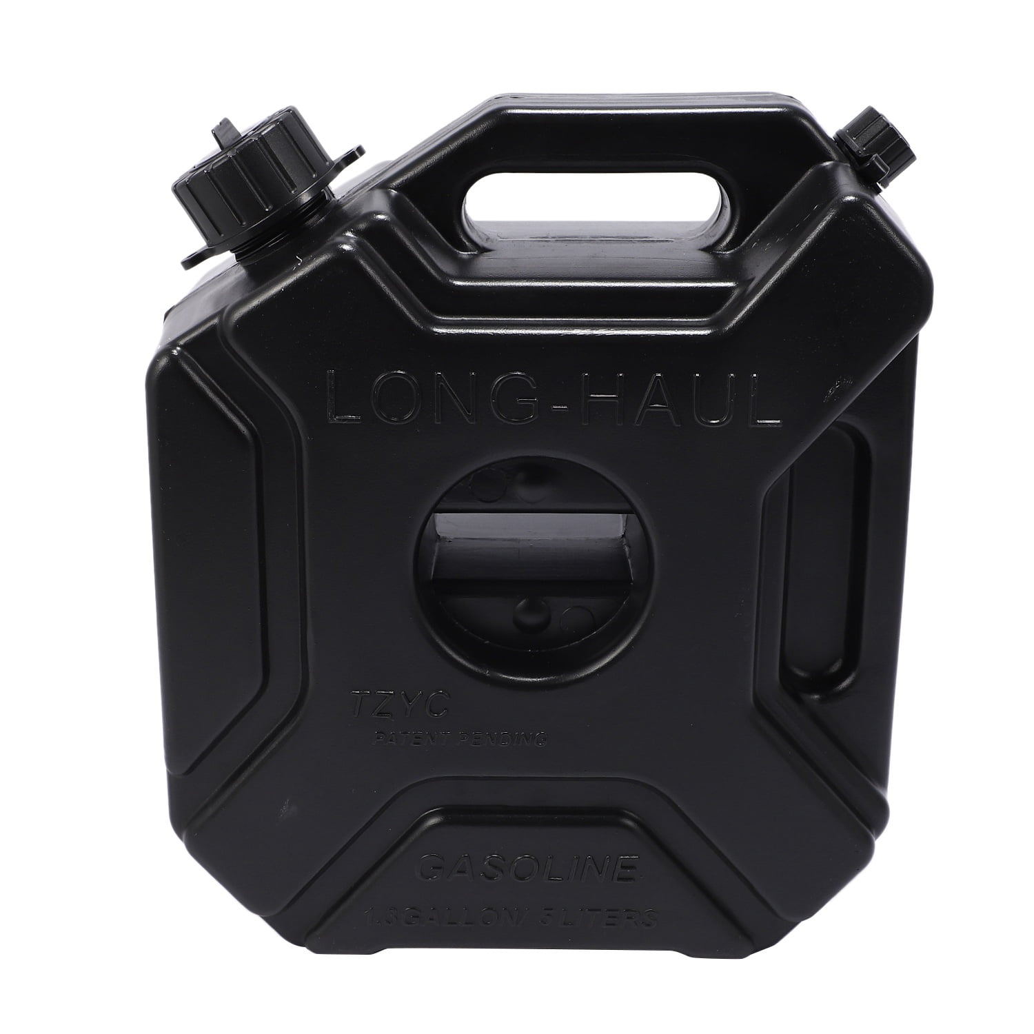 Bopfimer 5L Liters Black Fuel Tank Can Car Motorcycle Spare Petrol Oil Tank Backup Jerrycan Fuel-Jugs Canister with Lock & Key 