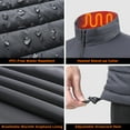 thumbnail image 3 of Venustas Classic Heated Vest for Men with Battery Pack, Rechargeable Electric Hunting & Outdoor Vest (DarkGrayPatch, 2XL）, 3 of 8
