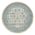 thumbnail image 3 of Unique Loom Salzburg Collection Area Rug - Gneis (7' 3" Round Cream/Light Blue), 3 of 4