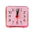 thumbnail image 2 of Minimalist Battery Analog Travel Alarm Clock, Silver Table Desk Shelf Clocks for Bedrooms, Small Beside Clock, Ascending Alarm, Maximalist Decor, 2 of 6