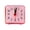 Pink, variant on Tuscom Minimalist Transparent Alarm Clock for Silent Non ing Battery Operated Compact Crystal Clear Bedside Dorm Table Clock