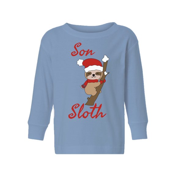 Awkward Styles Toddler Christmas Sweater Long Sleeve Toddler Christmas Shirt for Girls Boys Son Sloth Sweater