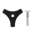 thumbnail image 4 of 8 Sets Lawn Mower Handle Bolts, Triangle Handle Knob Nut Screw Bolt Lawnmower Handle Wing Nut Universal Fixing Nut, 4 of 5