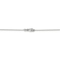 thumbnail image 4 of Real 14kt White Gold .8mm Diamond Cut Cable with Lobster Clasp Chain; 24 inch; for Adults and Teens; for Women and Men, 4 of 6