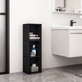thumbnail image 6 of LEDREM 3-Tier Bookshelf with Adjustable Open Shelves, Tall Bookcase Space-Saving for Living Room Home Office, Ebony Black, 6 of 8