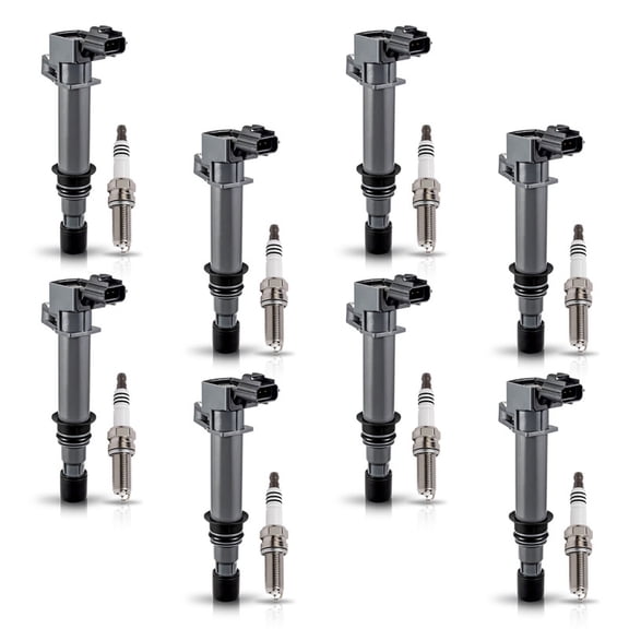 UF270 ISA Ignition Coils and 8 Spark Plugs Compatible with 2000 2001 2002 2003 2004 2005 2006 2007 Dodge Durango Ram 1500 Dakota Jeep Grand Cherokee Set of 8 Replacement for UF297 4503